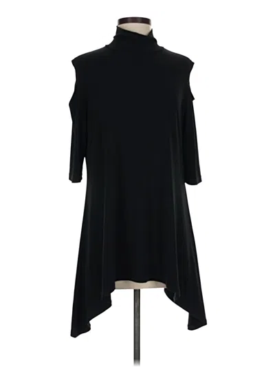 Pre-owned Clara Sun Woo Sleeveless Top Black Cold Shoulder Neckline Tops