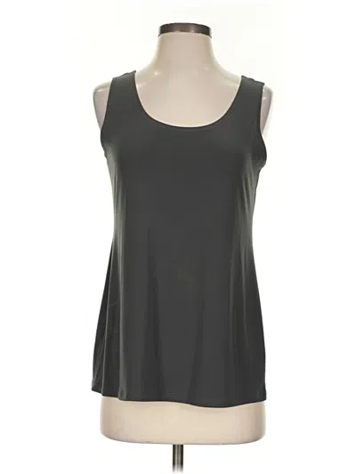 Pre-owned Clara Sun Woo Sleeveless Top Gray Scoop Neck Tops