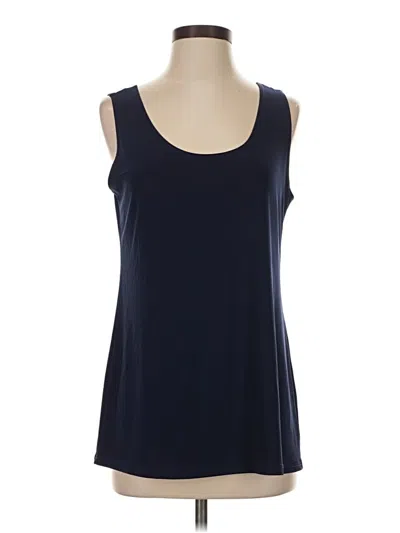 Clara Sun Woo Tank Top Blue Strapless Neckline Tops