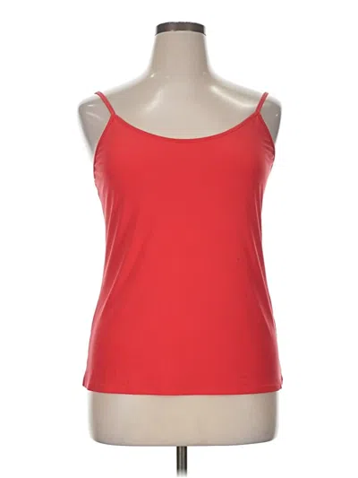 Pre-owned Clara Sun Woo Tank Top Red Strapless Neckline Tops