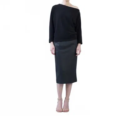 Clara Sunwoo Angle Long Sleeve Sweater In Black