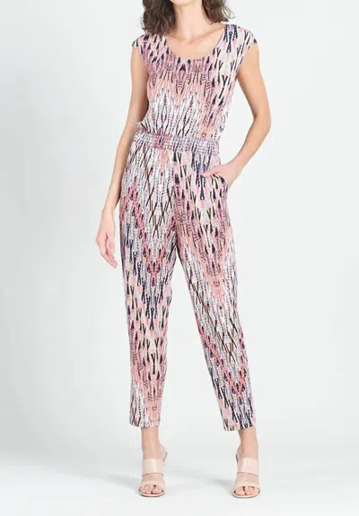 Clara Sunwoo Back Cut Out Jumpsuit In Boho Weave In Multi