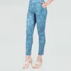 CLARA SUNWOO BLUE SNAKEPRINT LEGGING