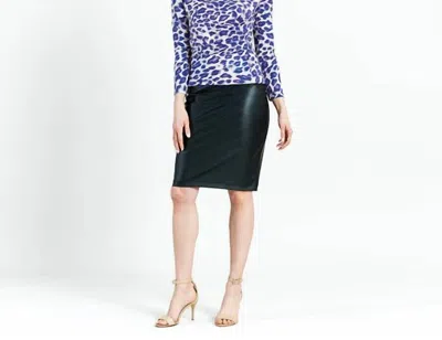 Clara Sunwoo Foil Knit - Draped Neck Side Ruched Top In Plum Cheetah In Purple