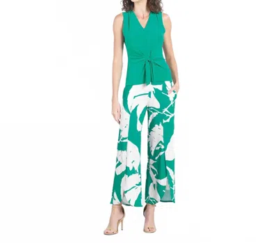 Clara Sunwoo Front Tie Top In Emerald In Green