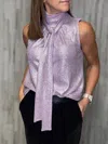 Clara Sunwoo Glitter And Glitz Top In Purple