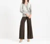 Clara Sunwoo Shimmer Textile Draped Pleat Top In Croc Scale In Multi