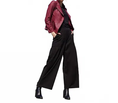 Clara Sunwoo Liquid Leather Signature Jacket In Merlot In Multi