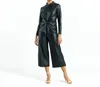 Clara Sunwoo Liquid Leather Top In Black