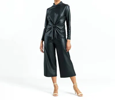 Clara Sunwoo Liquid Leather Top In Black