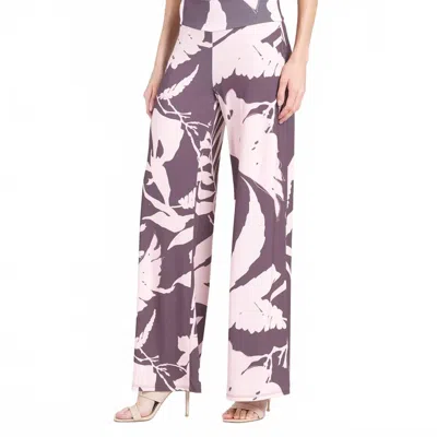 Clara Sunwoo Palazzo Wide Leg Pant In Pink In Animal Print