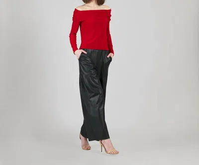Clara Sunwoo Ruched Off-shoulder Top In Red