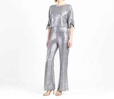 Clara Sunwoo Shimmer Banded Top In Grey