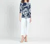 Clara Sunwoo Side Loop Tunic Top In Navy