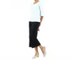 Clara Sunwoo Solid Basic Three Quarter Sleeve Top In White In White