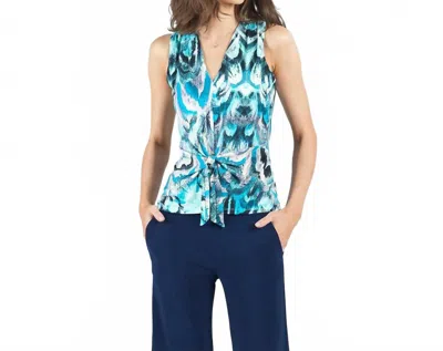 Clara Sunwoo V-neck Sleeveless Top In Abstract Prism In Multi
