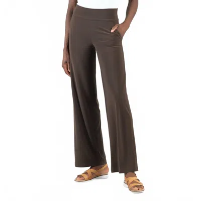 Clara Sunwoo Wide Leg Pocket Pant In Brown
