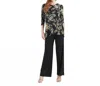 Clara Sunwoo Women's Tunic With Fall Leaf Top In Leaf Colorburst In Multi