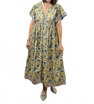 Clara The Label Aurora Midi Dress In Birchwood In Multi