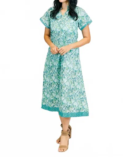 Clara The Label Blair Midi Dress In Blue Bell