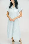 Clara The Label Blair Midi Dress In Powder Blue In Blue