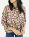 Clara The Label Calla Blouse In Plumeria In Multi