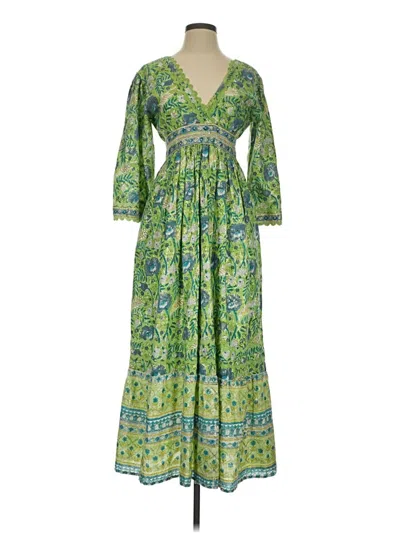 Pre-owned Clara The Label Casual Dress In Green