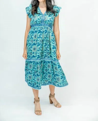 Clara The Label Kira Dress In Blue Bonnet