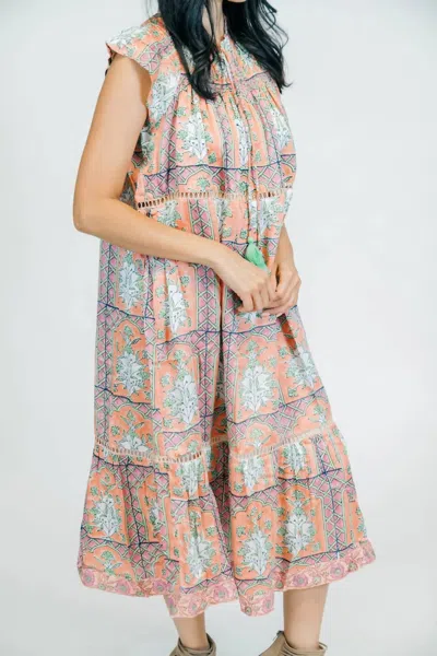 Clara The Label Nova Dress In Peach Quartz