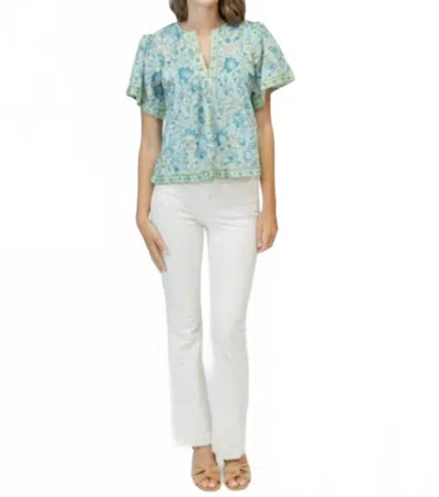 Clara The Label Vera Blouse In Garden Grove In Multi