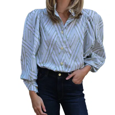 Claramonte Klaus Blouse In Green