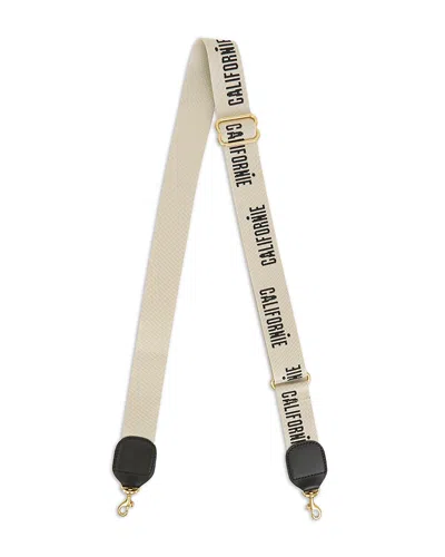 Clare V Adjustable Crossbody Strap In Neutral