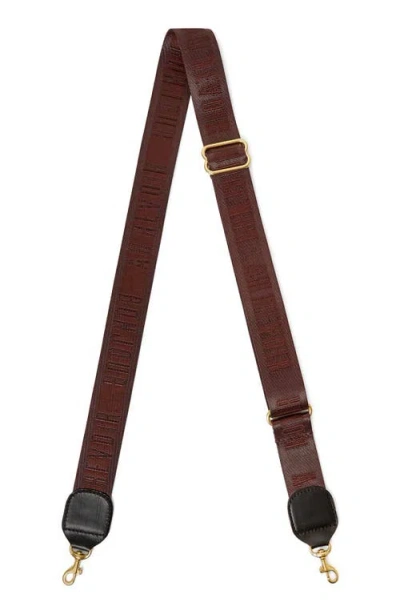 Clare V . Adjustable Crossbody Strap In Brown