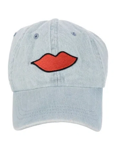 Pre-owned Clare V Adjustable Denim Baseball Hat In Blue