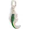 Clare V . Alligator Bag Charm In Green