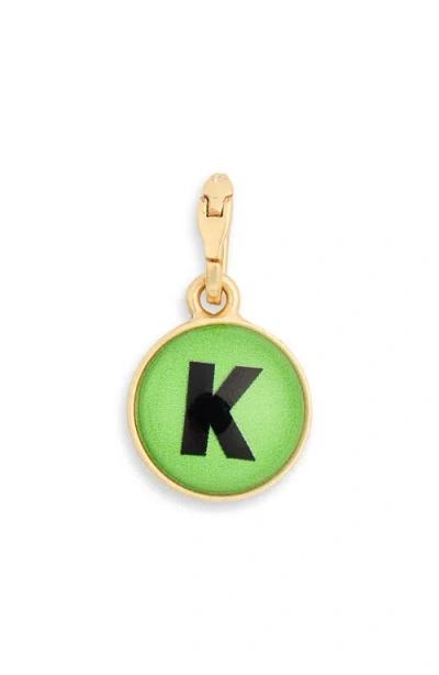 Clare V . Alphabet Fob Bag Charm In Green