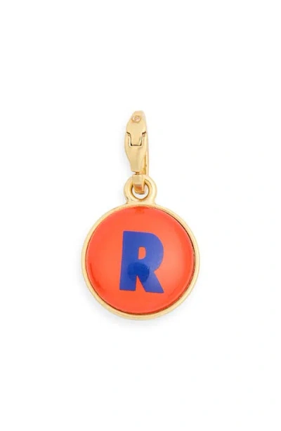 Clare V . Alphabet Fob Bag Charm In Orange