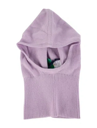 Pre-owned Clare V Balaclava Mask In Purple