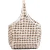 Clare V . Bando Woven Leather Tote In White