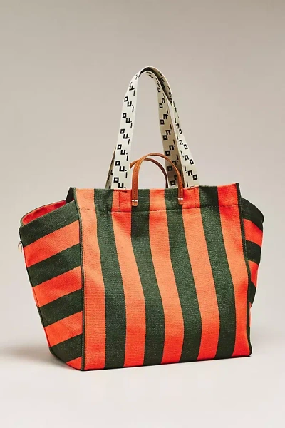 Clare V Beach Tote And Clutch In Multi