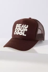 Clare V . Beaucoup Cool Trucker Hat In Brown