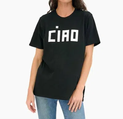 Clare V Block Ciao Original Tee In Black