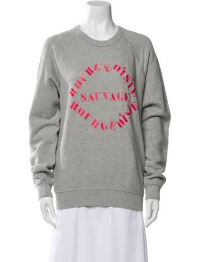 Pre-owned Clare V Bomber Jacket In Gray