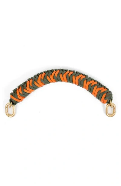 Clare V . Braided Leather Top Handle In Multi