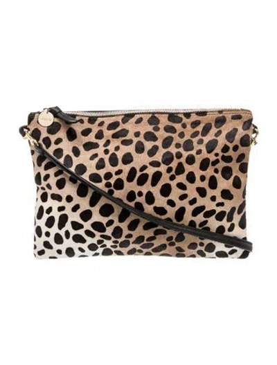 Pre-owned Clare V Calf Hair Shoulder Bag In Neutral