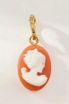 Clare V Cameo Charm In Orange