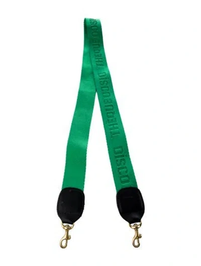 Pre-owned Clare V Canvas Bag Strap In Green