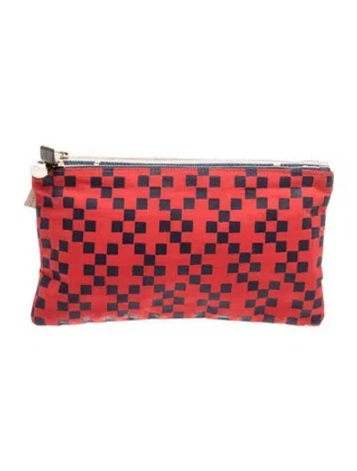 Pre-owned Clare V Canvas Clutch In Multi