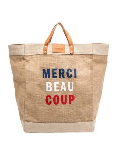 Pre-owned Clare V Canvas Tote In Neutral