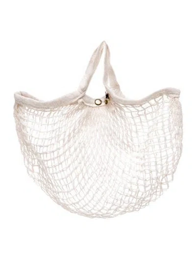 Pre-owned Clare V Canvas Tote In Neutrals